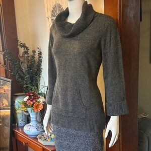 NWT Style&Co size small Gray Cowl Neck Sweater with pocket. Super soft